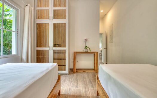 White modern colonial villa in playa negra heights